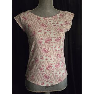Christian Dior Authentic Cherry Blossom Trotter Women's Top Size 10 Fits Small